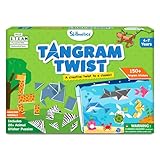 Skillmatics Tangram Sticker Puzzles - Educational Art & Craft Activity with 150+ Foam Tangram Stickers, Creative Toys & Games for Boys & Girls Ages 4, 5, 6, 7