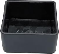 Vista 4 de Paquete de 10 tapas de canal de puntal, cubierta cuadrada de plástico negro para canal de puntal de 1-5/8 pulgadas