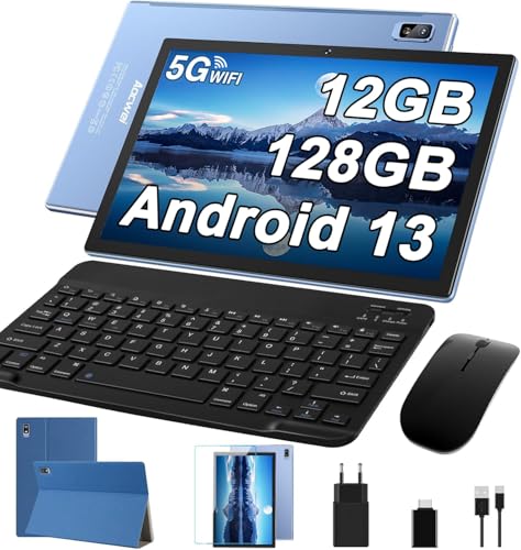 AOCWEI Tablet 10 Pulgadas Android 13 Tableta Google GMS con 12GB Ram+128GB ROM(512GB TF),5G+2.4G...