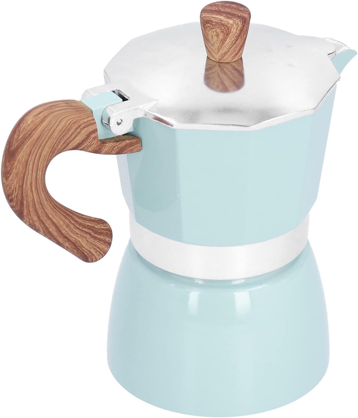 Generic 150ML Practical Aluminum Moka Coffee Maker Pot Easy to Clean Lightweight for Home Office Kitchen Appliance (#2)