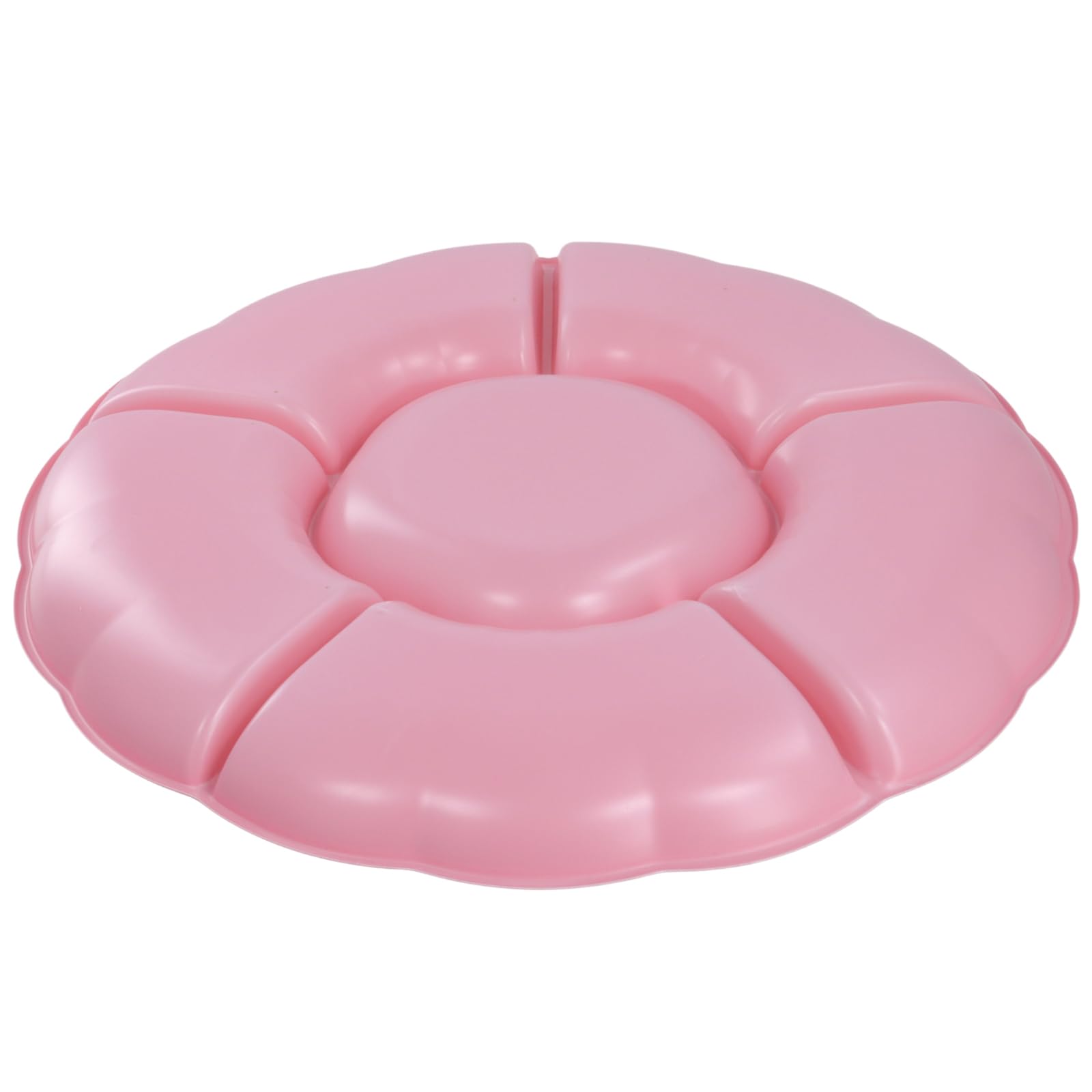 PINGEUI Lot de 30 plateaux de service en plastique réutilisables de 30,5 cm avec 6 sections, pour collations, fruits, bonbons, desserts, noix, 5 couleurs
