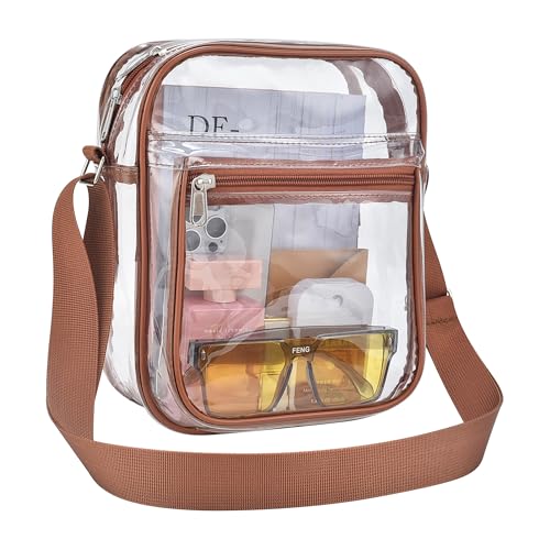 USPECLARE Clear Purse for Stadium Events Clear Messenger Bag for