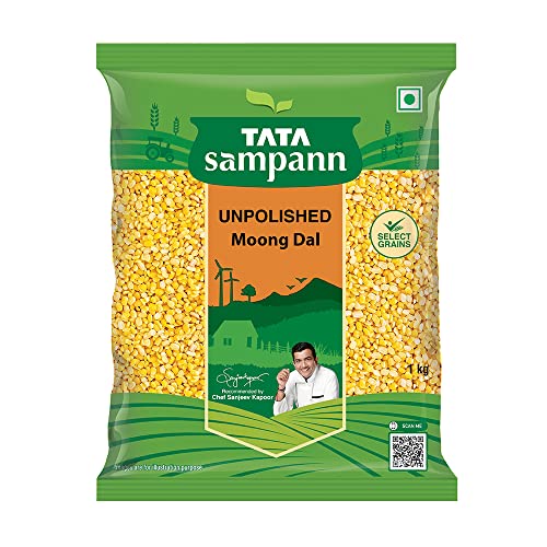 Tata Sampann Unpolished Moong Dal (Split), 1Kg Tata Sampann Unpolished Moong Dal (Split), 1Kg