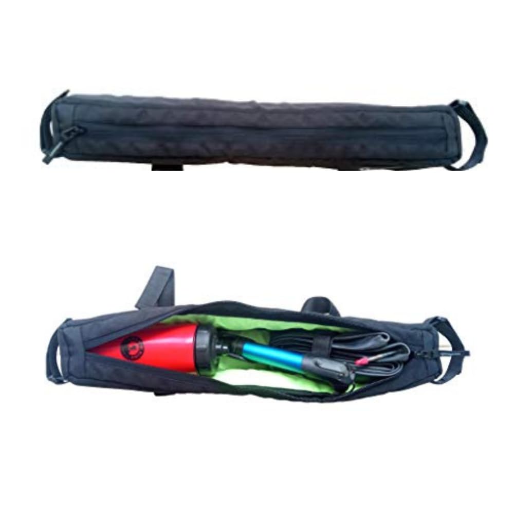 TREK 'N' RIDE Top Tube Lange - Black Polyester Full Length Top Tube Bag for Cycle-picture-11