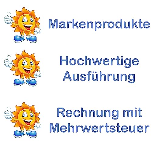 kleberio Selbstklebender Aufkleber Sticker Autoaufkleber wetterfest Blumen Mülltonne Blumenwiese Dekoration Fensterbild Fliesenaufkleber 10 x 10 cm - Weiße Gänseblume -