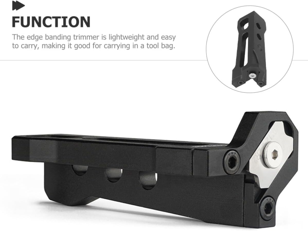 Manual Woodworking Edge Banding Planer Suitable for 0.8-2.0mm Thickness with Stainless Steel Blade for Smooth Trimming, Portable Edge Trimmer for Woodworking and Carrying