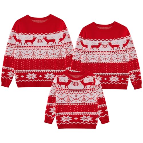 Family Matching Christmas Sweaters Ugly Holiday Sweater Sweatshirt for Women Men Adults Couples Kids Boys Girls2