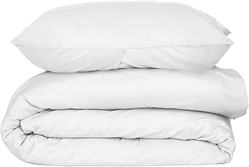 Miniatura 9 de Nate Home by Nate Berkus - Juego de funda de edredón de satén de algodón de lujo de 300 hilos, 2 piezas, ultra suave, fresco, juego de ropa de cama