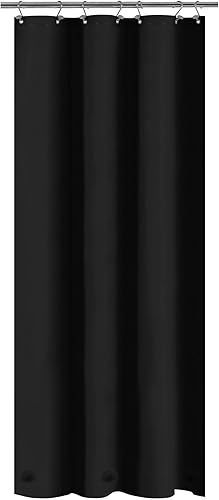 Vista 306 de Barossa Design - Forro de cortina de PEVA para ducha, calidad prémium, sin olor químico, no contiene PVC ni BPA, ligero, tamaño estándar, con 3 Gris