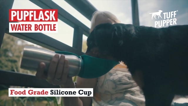 PupFlask Large Dog Water Bottle | 27 or 40 OZ Stainless Steel | Convenient Dog Water Dispenser | Puppy Travel Water Bowl… - Image 8