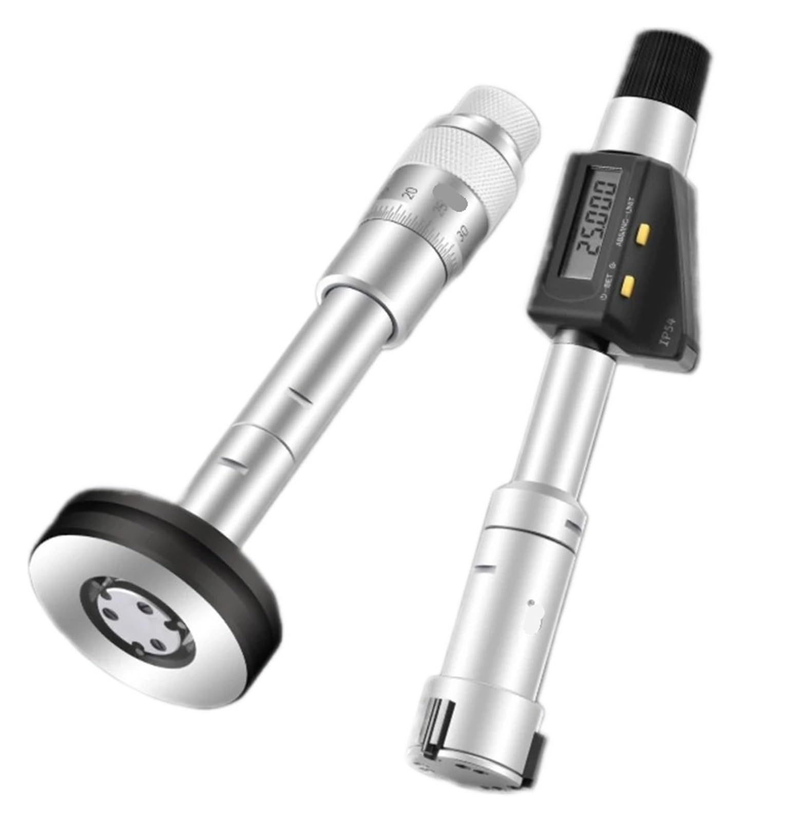 1 Stück 3-Punkt-Digital-Innenmessschraube 6–8 mm x 0,001 mm IP54 8–10 mm 10–12 mm 30–40 mm mechanisch 0,005 mm(30-40mm)