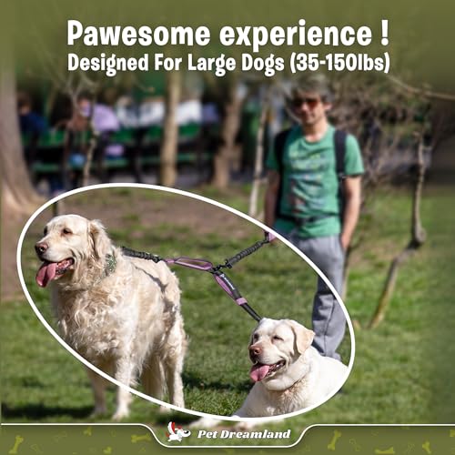 image for Pet Dreamland Exquisite Dual Dog Coupler for Large Dogs. Trending Doub