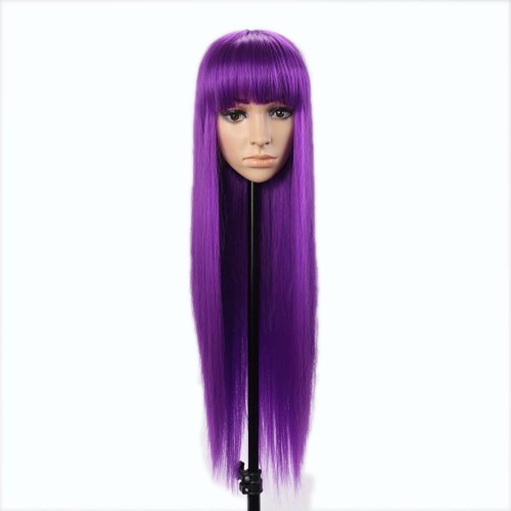 30" 75CM Anime Costume Long Straight Cosplay Wig Party Wigs With Free Cap