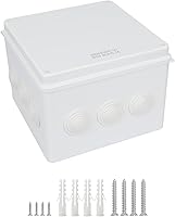Vista 20 de LeMotech - Caja de derivación universal de plástico ABS resistente al polvo, resistente al agua, IP65, color blanco