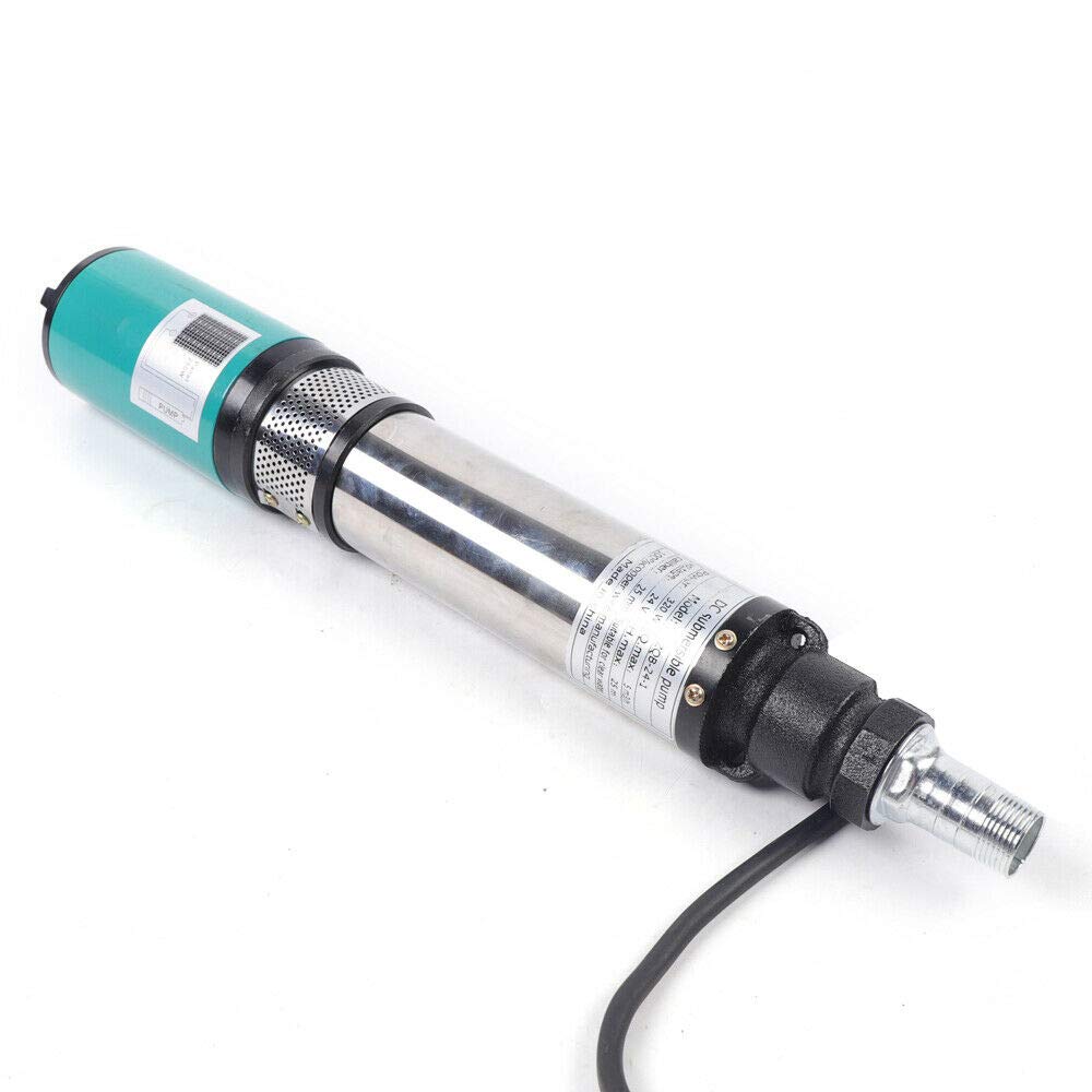 Bomba de inmersión solar para pozos profundos, CC 24 V, 320 W, acero inoxidable, 5 m³/h, 25 m