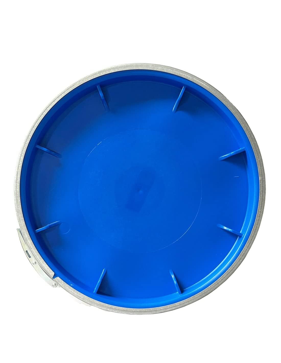 Bidón Industrial de Plástico con Tapa, 60 L, Azul (50 litros Asas)