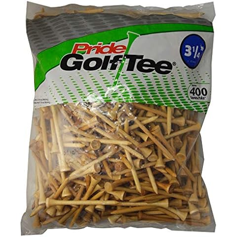 Pride Golf Tee Men Women 400 Count Tees, Natural, 400 Count US Cover