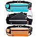 AMANMAN 3 Pezzi Marsupio Running Marsupio Sportivo Impermeabile, Cintura da Corsa per Uomo e Donna, Cintura con porta borraccia, Cinghia Elastica Regolabile per Corsa Trekking Sport Jogging (3 Colori)