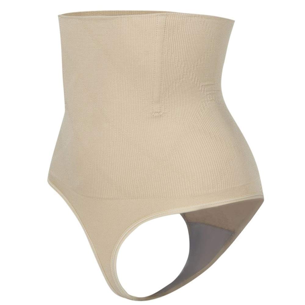 Z.L.FFLZWaist Support Body Shaper Slimming High Waist Firm Control Thong Butt Lifter Panties Shapewear Slim Belts For Women Corset Waist Trainer Lumbar Support (Color : Beige, Size : XS and S)