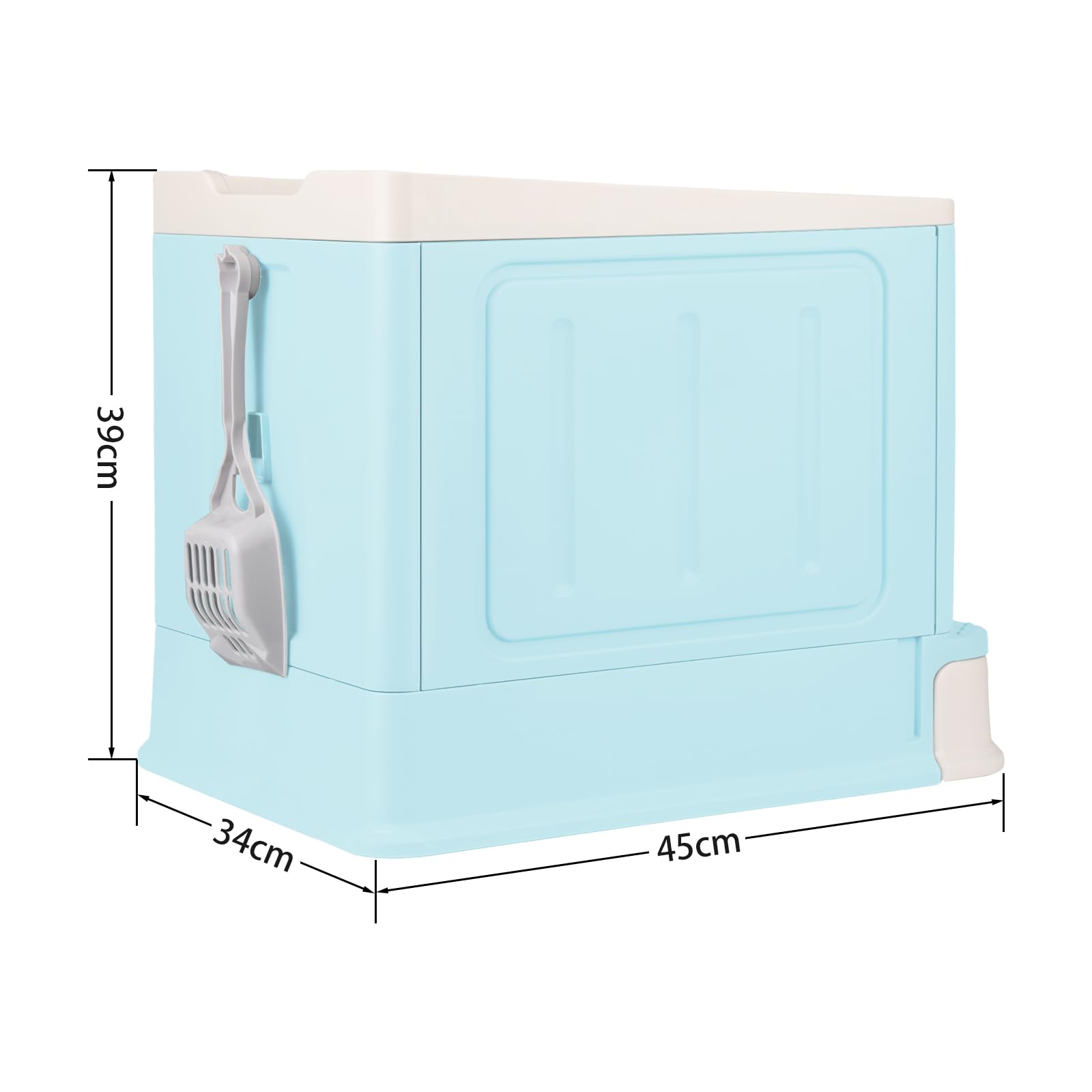 Modkat xl kattentoilet - 3x grit-zeil (ingang- voorkant) - Kattenbakken kopen? | Korting tot 9