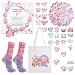scenicamp Axolotl Lover Gifts Cute for Girls Women Axolotl Accessories Set Include Axolotls Gifts Sock Canvas Tote Bag Stickers Bracelet for Birthday Mothers Day Party Favors