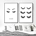 Produktbild N/A Augen Wimpern Wimpern Mode Wandkunst Leinwand Malerei Poster Und Drucke Wandbilder Für Wohnzimmer Dekoration-30x40 cm_2 stücke