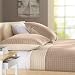 Pinzon Reversible Square Matelasse Coverlet, Twin, Ivory/Camel