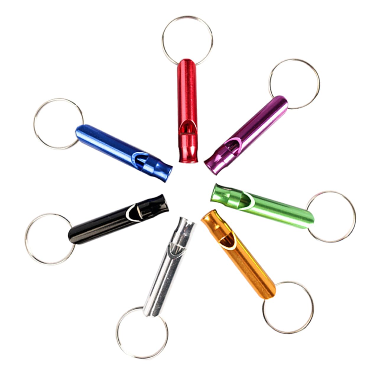 Generic 7pcs Parrot Training Whistle Specialty Tools Sparrow Whistle Pet Feeding Helper Dog Walking Whistle Aluminum Alloy Whistle Pet Supply Training Tool Shepherd Dog