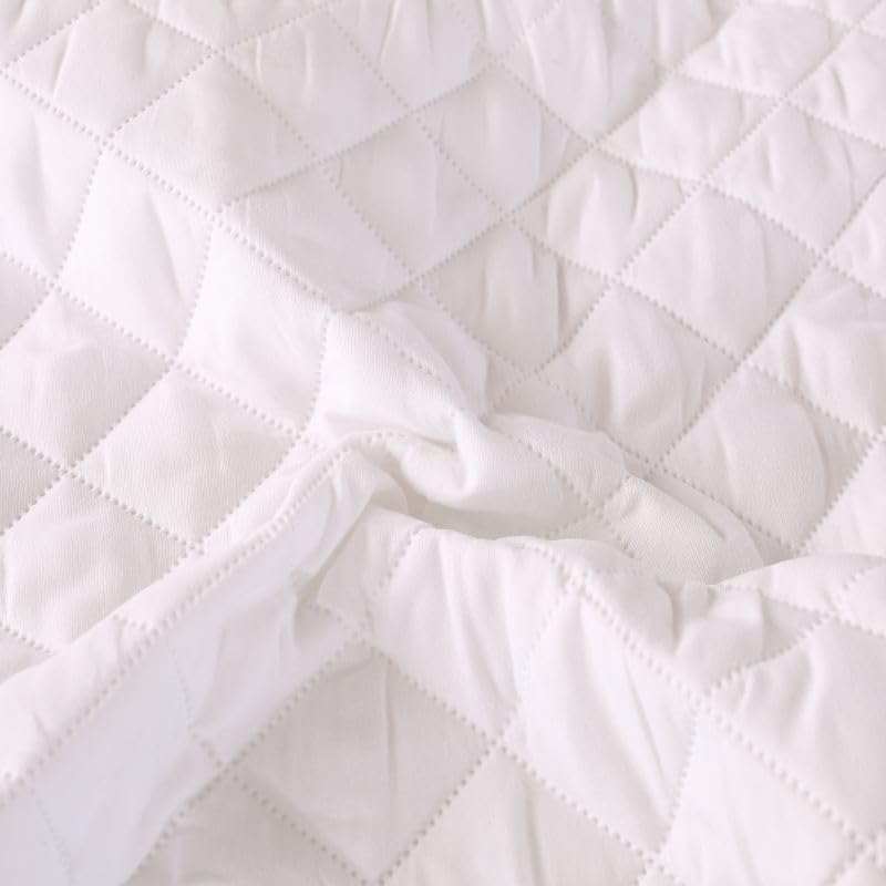 3 fundas de almohada impermeables acolchadas ultrasónicas, comienza tu noche de ensueño con esta cómoda funda de almohada transpirable de 18.9 x 29.1 pulgadas (blanco)