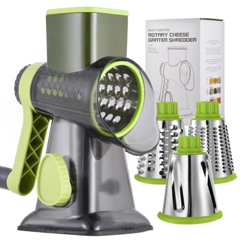 EDEFISY Cheese Grater Hand Crank Rotary...