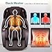 COSTWAY Massage Chair for Home, Electric Zero Gravity 3D SL Track Full Body Shiatsu Massage Recliner with AI Voice Control, Bluetooth, Yoga Stretching, Handrail Shortcut Key, Airbags & Heating (Brown)