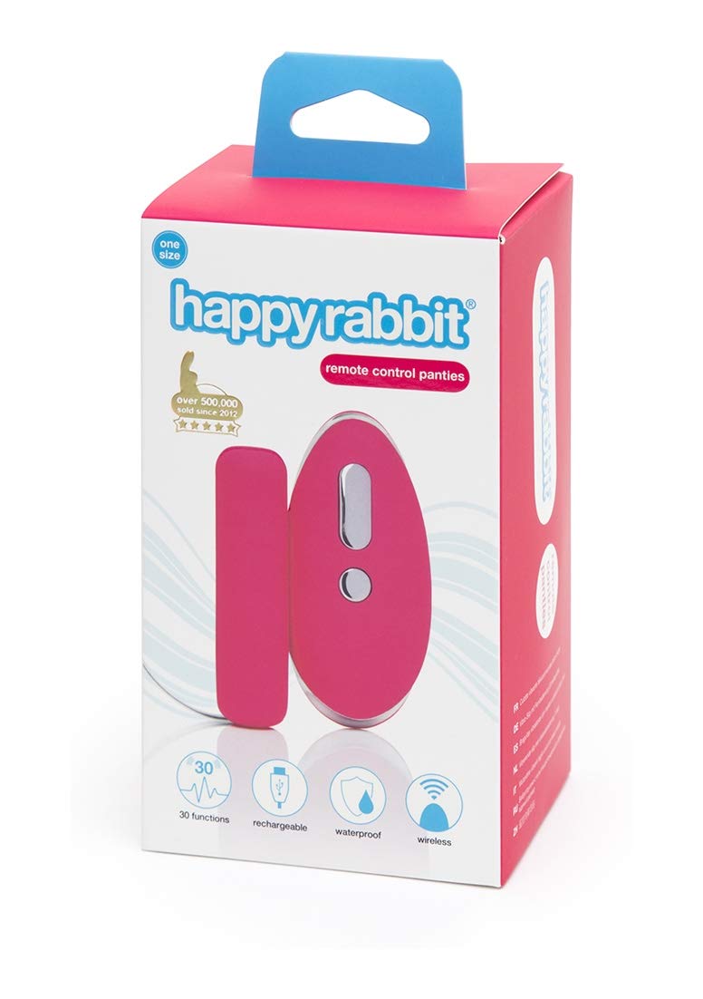 Happy Rabbit Usb Rechargeable Waterproof Remote Control Knicker Vibe (One Size - 200 Gr