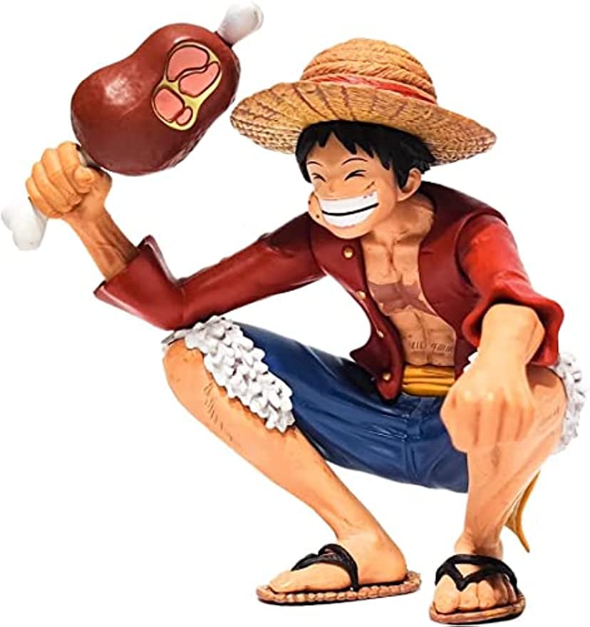 Amazon.co.jp: One Piece Smiling Meat Crouching Figure Luffy 14cm