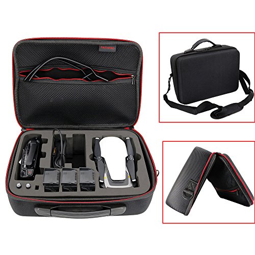Preisvergleich Produktbild Luccase wasserdichte Umhängetasche 1680D Wasserdichtes Oxford-Tuch Schwarz Tragetasche Kompatibel mit DJI Mavic Air Quadcopter + 3 Batterie + Steuerung, 290 * 210 * 110mm