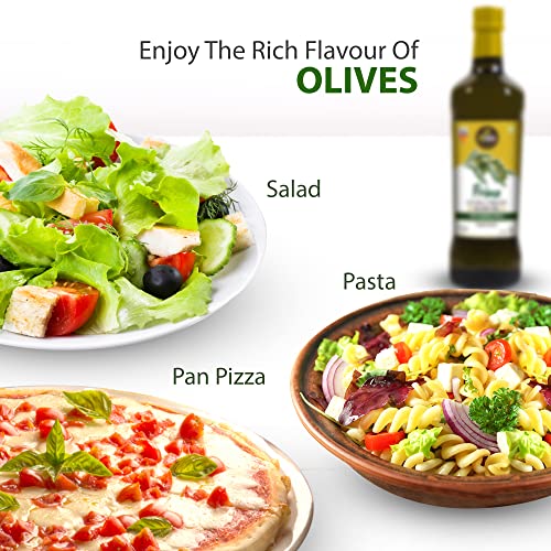 Image of DiSano Extra Virgin Olive Oil, Prima 1 Ltr (Glass Bottle), Made from 100% Premium Hojiblanca Olives