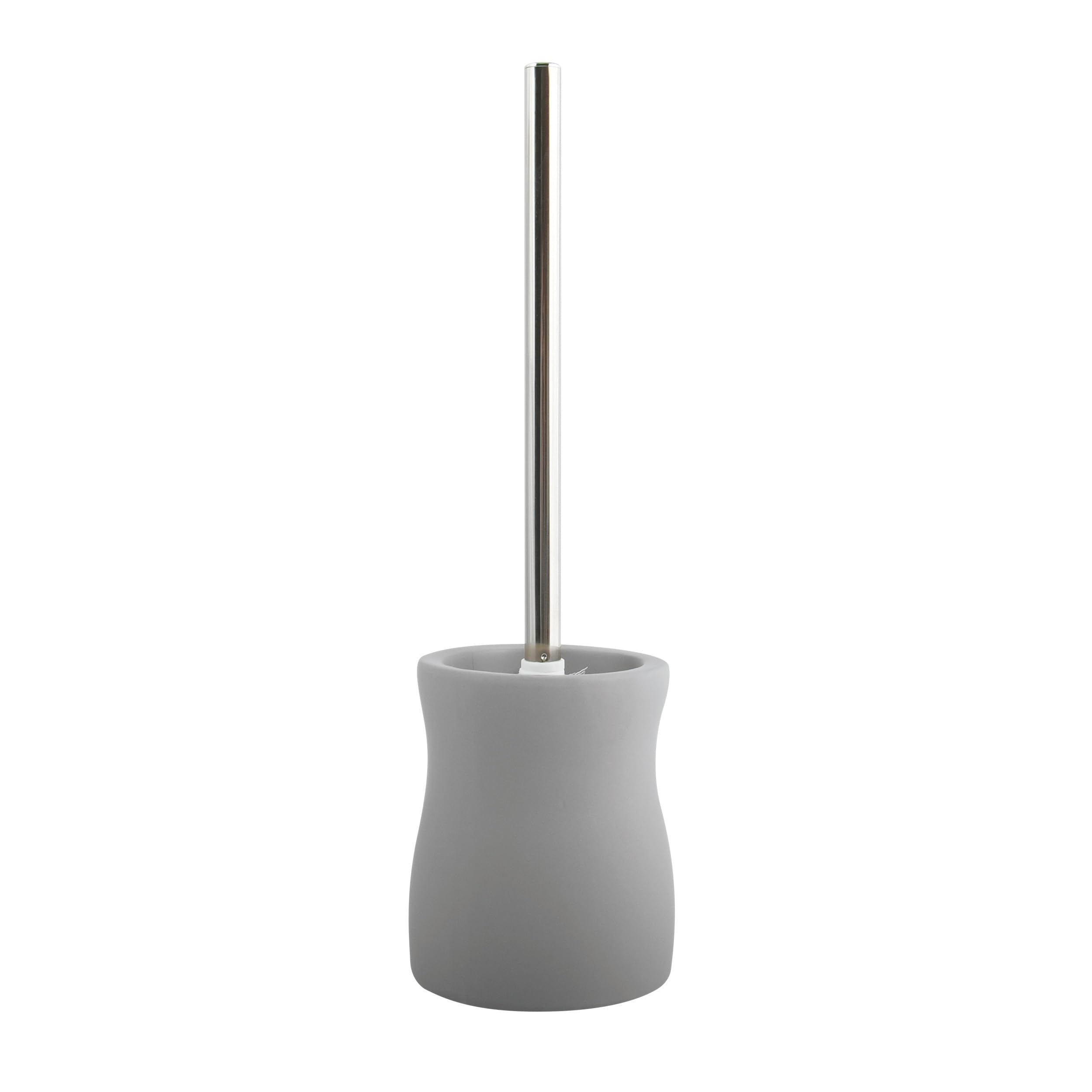 Brosse WC céramique Palma grise MSV pour embellir vos toilettes modernes