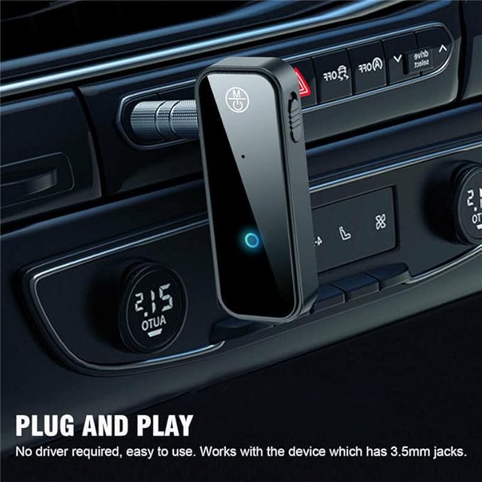 Adaptador Bluetooth 5.0 USB 2 en 1 Transmisor Receptor Audio 3.5mm Aux miniatura 5