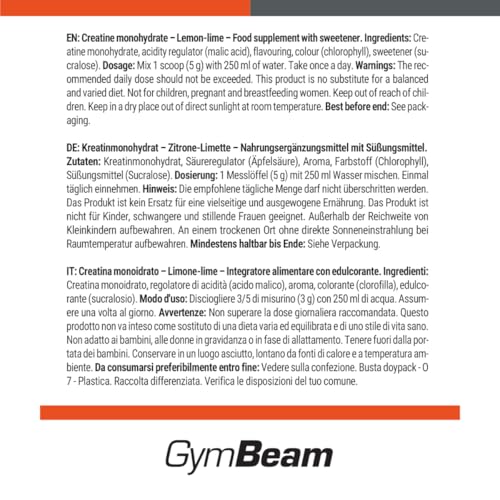 Creatin Monohydrat Pulver – hochdosiert, 100% reines Kreatin Monohydrat, vegan & ohne Zusätze, perfekt löslich… – Ansicht 6