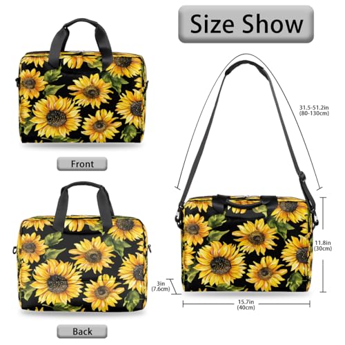 Maletín para laptop 15.6 pulgadas con diseño floral miniatura 6