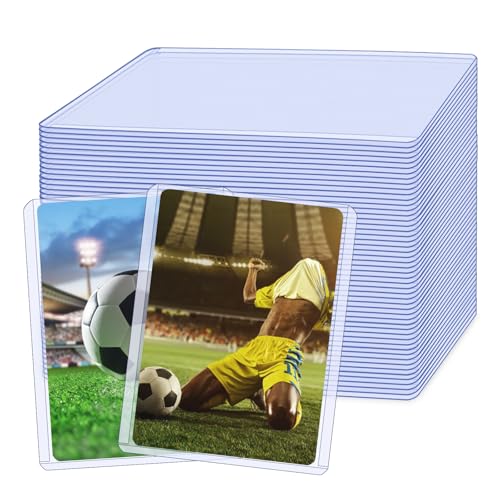 50Pcs Top loaders Hard Card Sleeves 35PT 76x101mm Standard Clear Card Protectors Holders for Pokemon MTG Yugioh Game Sports Baseball Cards