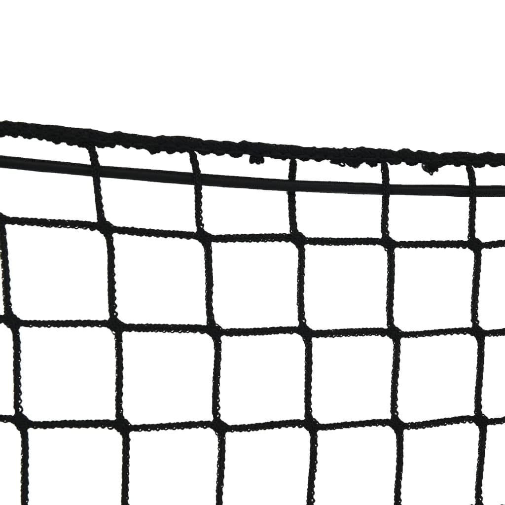 Anhängernetz mit Gummiseil Schwarz 5x3 m PP, wetterfest und UV-beständig, elastisch und dehnbar, universell für Anhänger, Pkw, SUV, Wohnmobil, Ladungssicherung und Transport