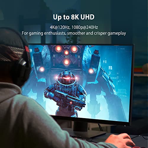 Câble DisplayPort 8K j5create cordon 4K 120Hz JDC43 pour écran PC portable