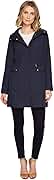 Cole Haan Women's Back Bow Packable Hooded Rain Jacket