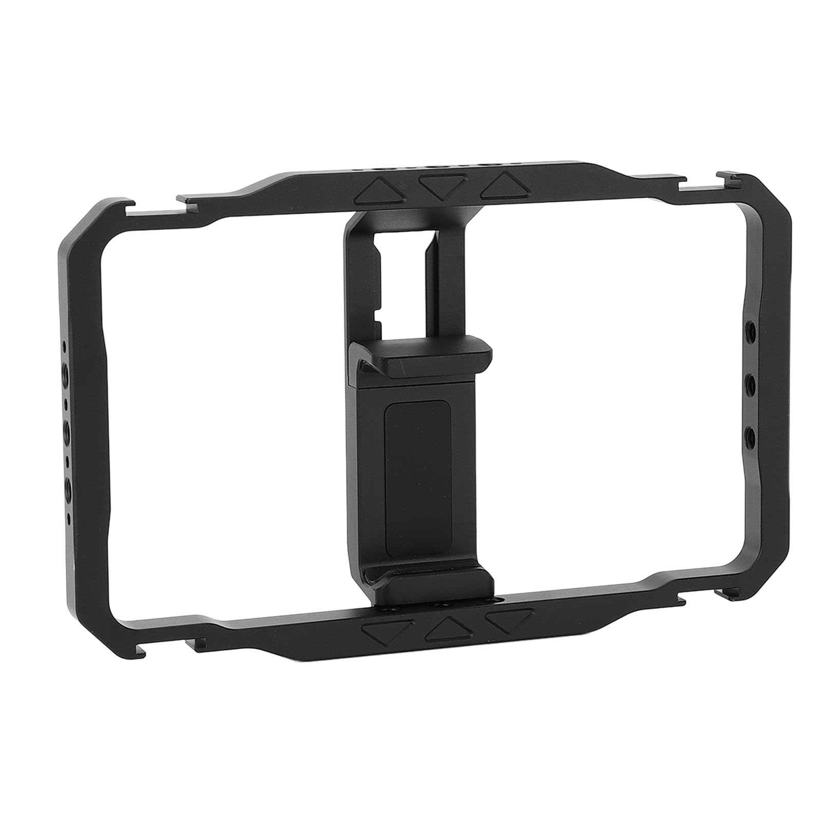 Kit Universale per Attrezzatura Video per Smartphone con Supporti per Scarpe Fredde per Microfono e Attacco Luce per Vlogger Kit Gabbia per Telefono in Lega di Alluminio per Creatori di