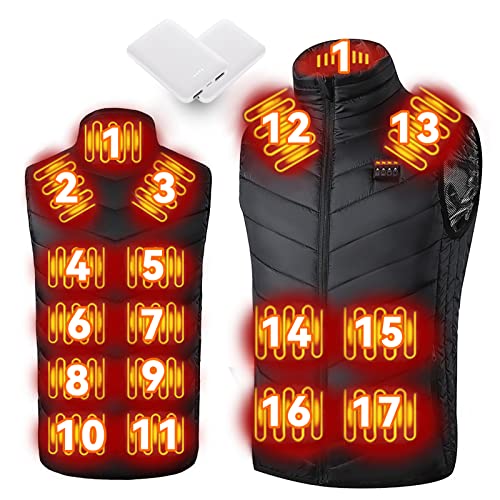 電熱ベスト 加熱ベスト 2022年新版 ヒートベスト 日本製炭素繊維電熱線 暖房ベスト 電熱服 速暖 軽量 暖房ベスト ヒーターベスト USB/DC給電 4つの独立したスイッチ 3段温度調整 PSE安全認証取得 洗濯可 男女兼用 通勤通学 屋外作業 クリスマスプレゼントにおすす
