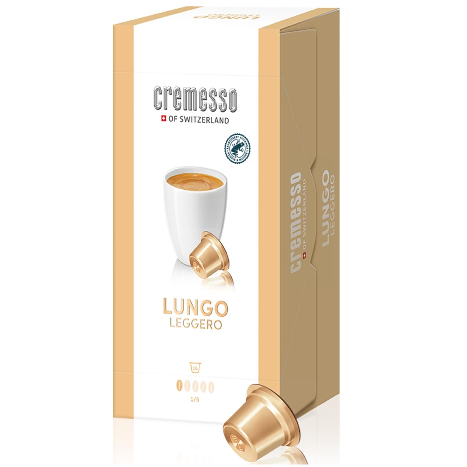 Cremesso Lungo Leggero 96 Cápsulas, 6 unidades (6 x 16 cápsulas)