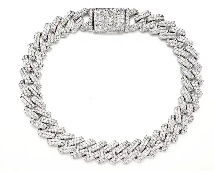 Amaal Mc Stan bracelet for men Cuban Link Chain Silver Bracelet for boys Women girls gents Miami Bracelets Iced Cubic Zirconia Stone diamond chain Bracelets Stainless Steel Ice Stylish Rapper -415 (B0CKTQTHDG) Amazon Price History, Amazon Price Tracker