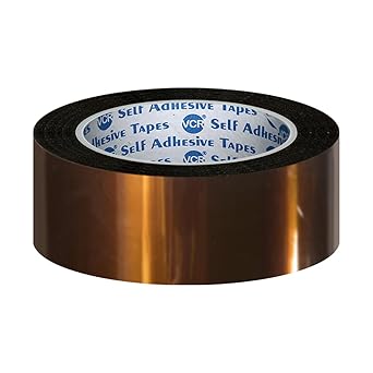 VCR kapton Tape 20mm / 0.80 inches Width - 33 Meters in Length - Amber Color - Pack of 1 Roll - Chemical Resistance, Suitable for Electronics Polyimide, 3D printers and High-Temperature.