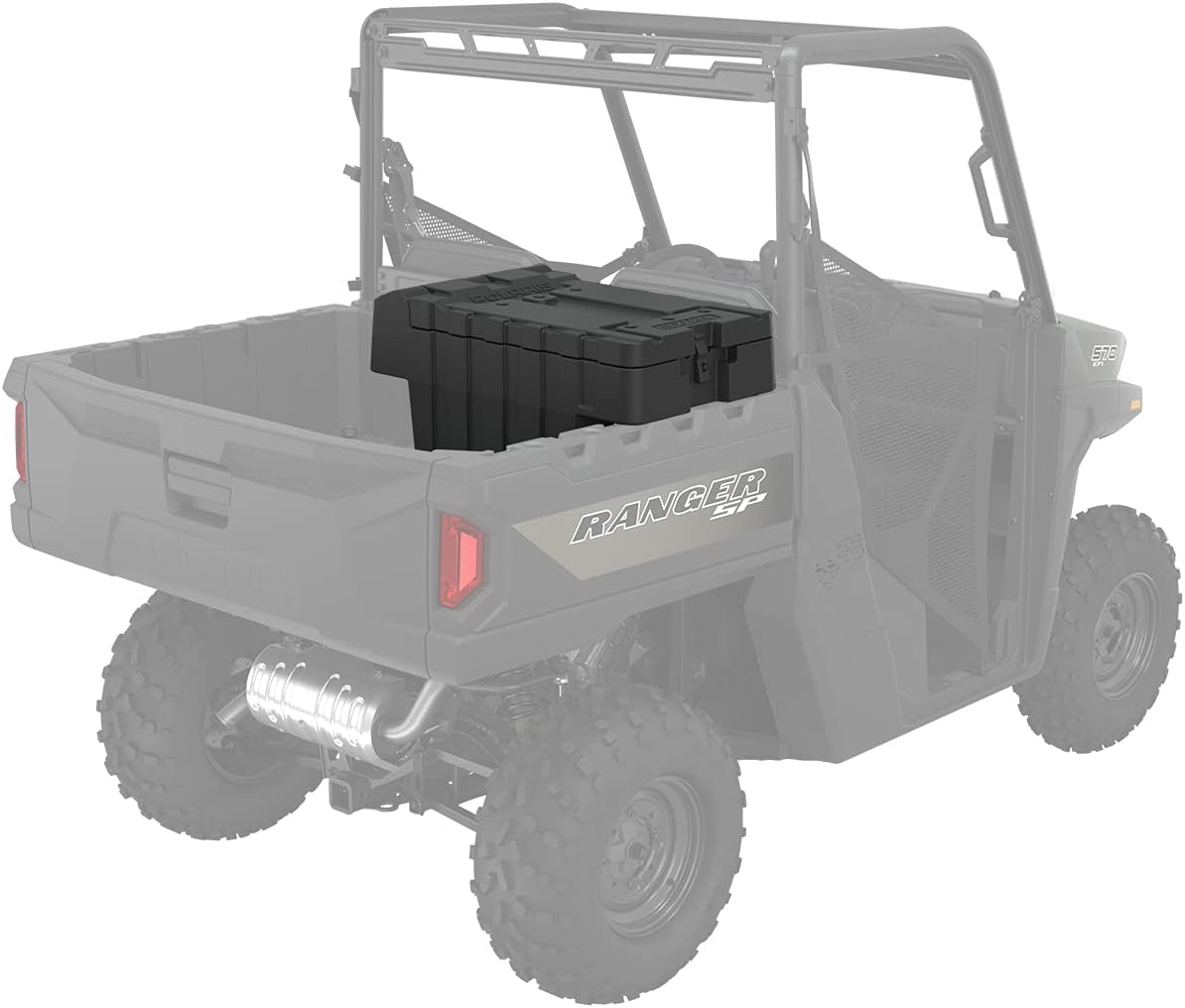 Polaris Lock & Ride Storage Box for RANGER Models, Water-Resistant UTV Cargo Storage, Lock & Ride Technology, Tool-Free Install, Gear and Tool Organization, Genuine OEM - Part 2889199