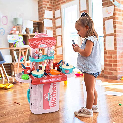 Image of Magicwand Pretend Play ABS Plastic Carry Along 3-in-1 Kitchen Play Set for Kids【2 Yrs & Up】【Pack of 1】【Multi-Colored】